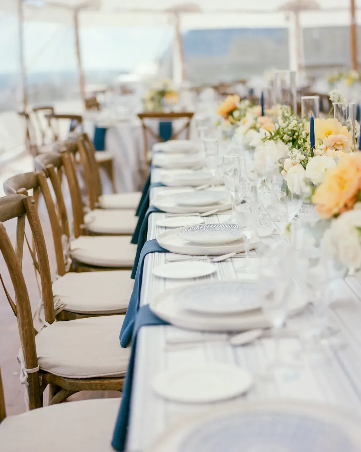 Elegant table setting at 221 South Oak restaurant in Telluride, ready for diners.