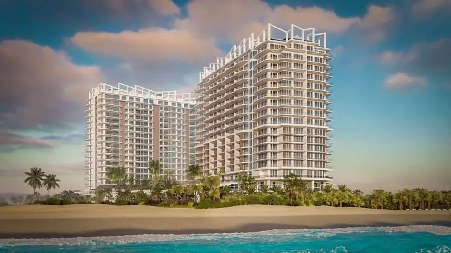Exterior of Amrit Ocean Spa in The Bahamas, modern spa resort on the beach