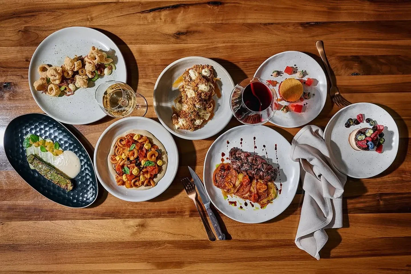 Delicious dishes from Buono Restaurant & Bar in Melbourne, perfect for a memorable dining experience.