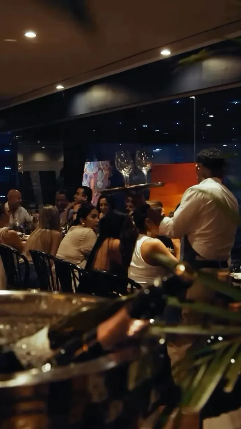Cantina del Tigre in Panama City: lively dining scene with people enjoying drinks and food