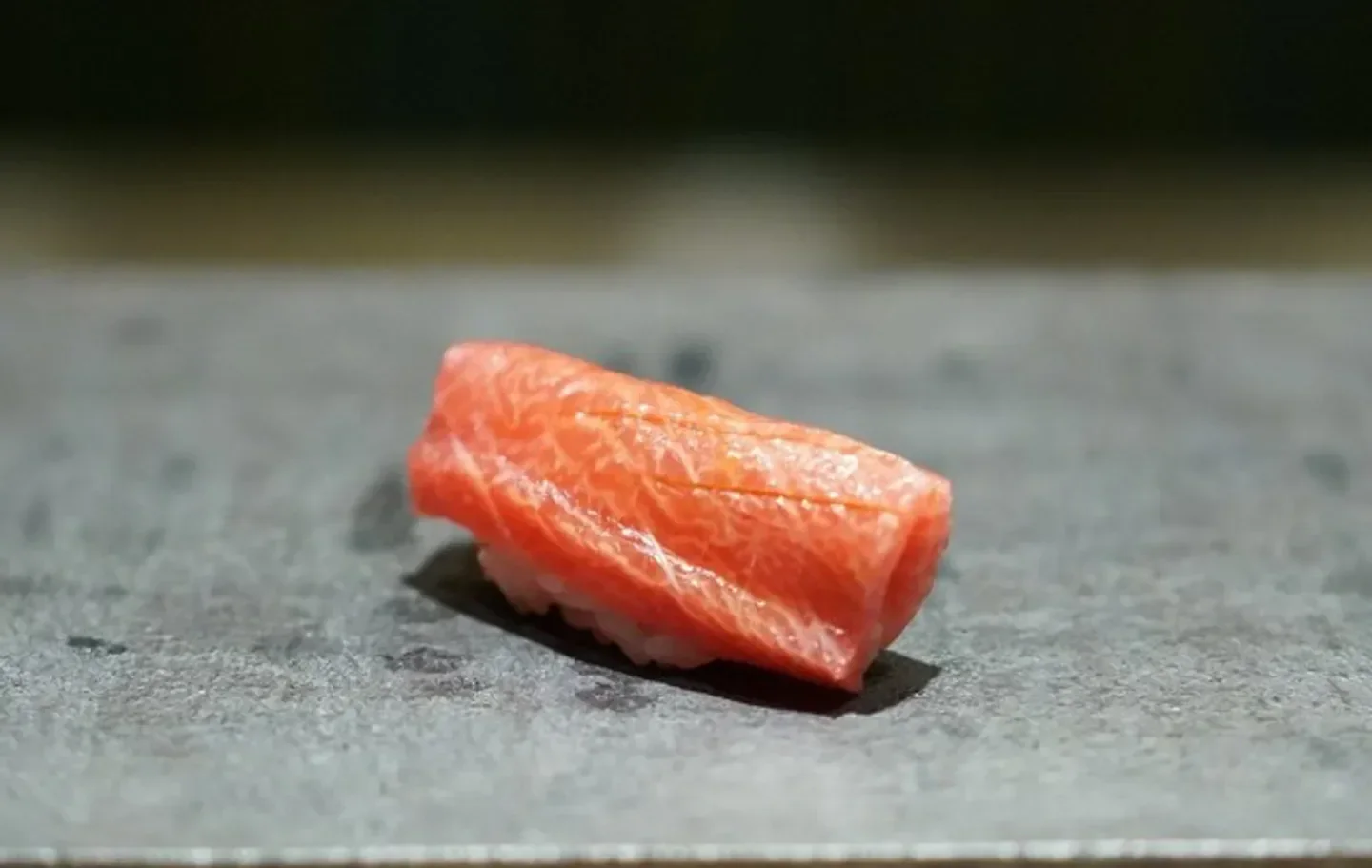 Delicious sushi at Chikamatsu restaurant in Fukuoka, a vibrant Japanese dining experience.