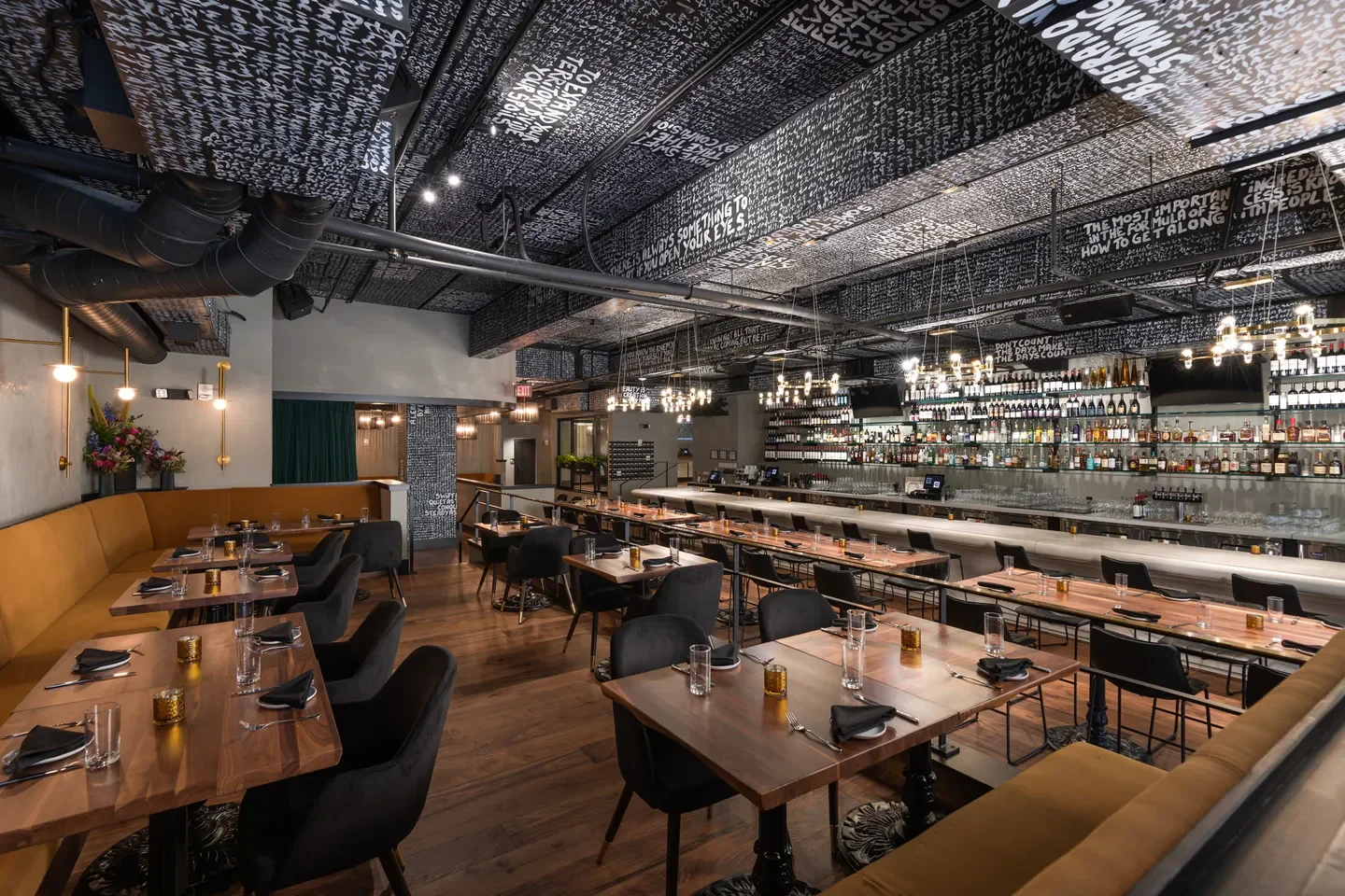 Interior of Church and Union - Nashville, modern restaurant in Nashville with stylish decor