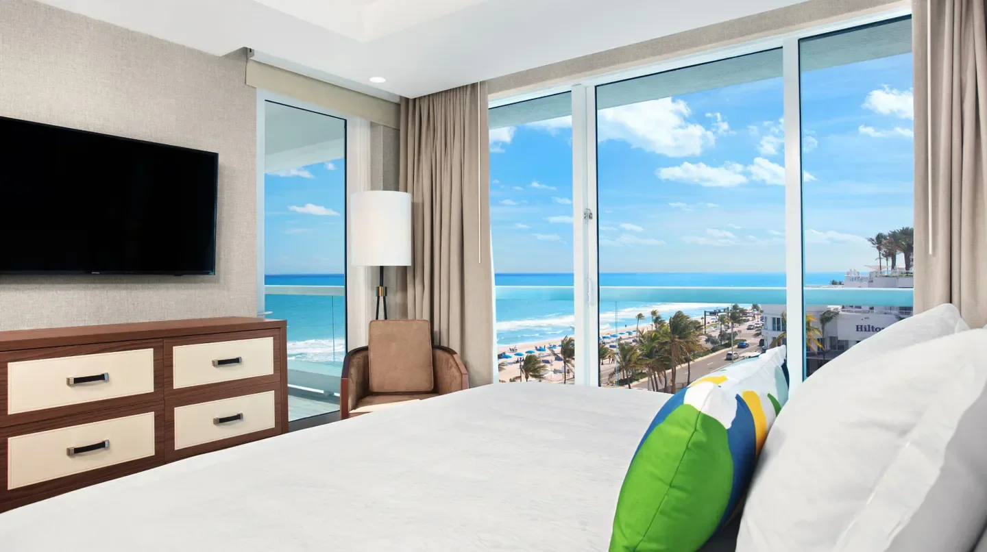 Ocean view from room at Conrad Fort Lauderdale Beach in Fort Lauderdale