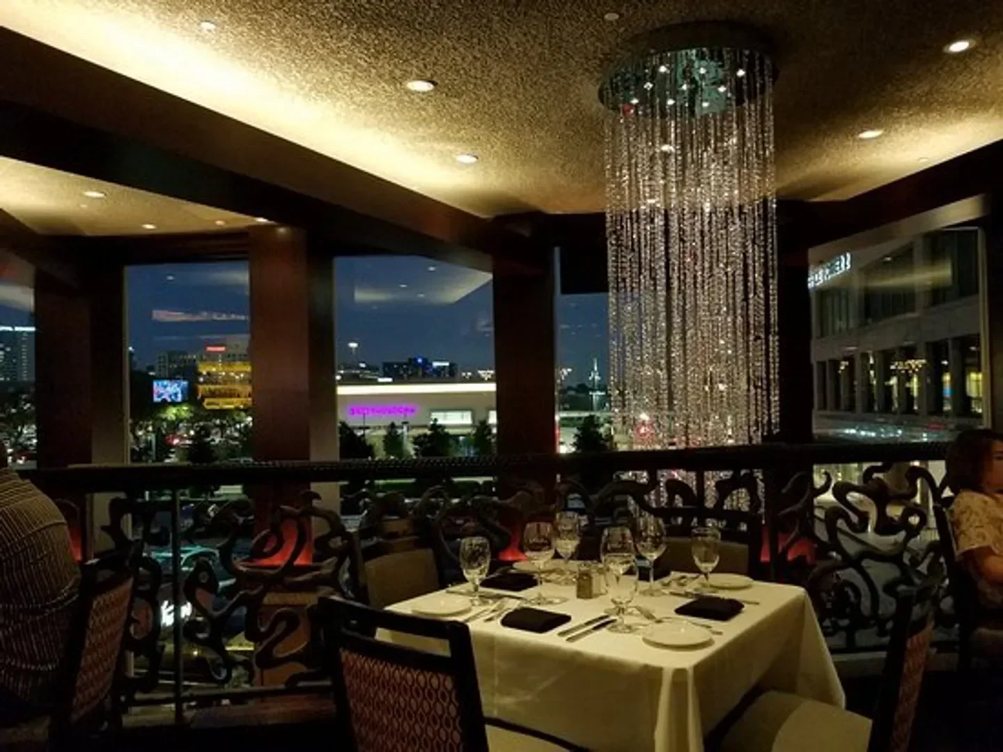 Elegant dining at Del Frisco's Double Eagle Steakhouse - Houston, with city views in Houston.