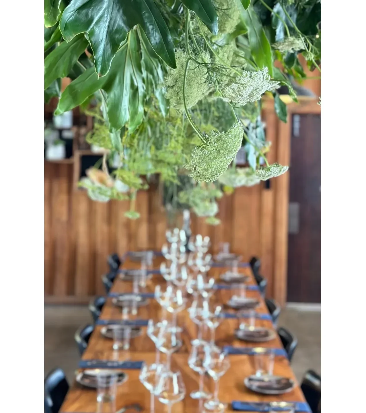 Glenarty Road restaurant in Margaret River with elegant table setting and floral arrangement.