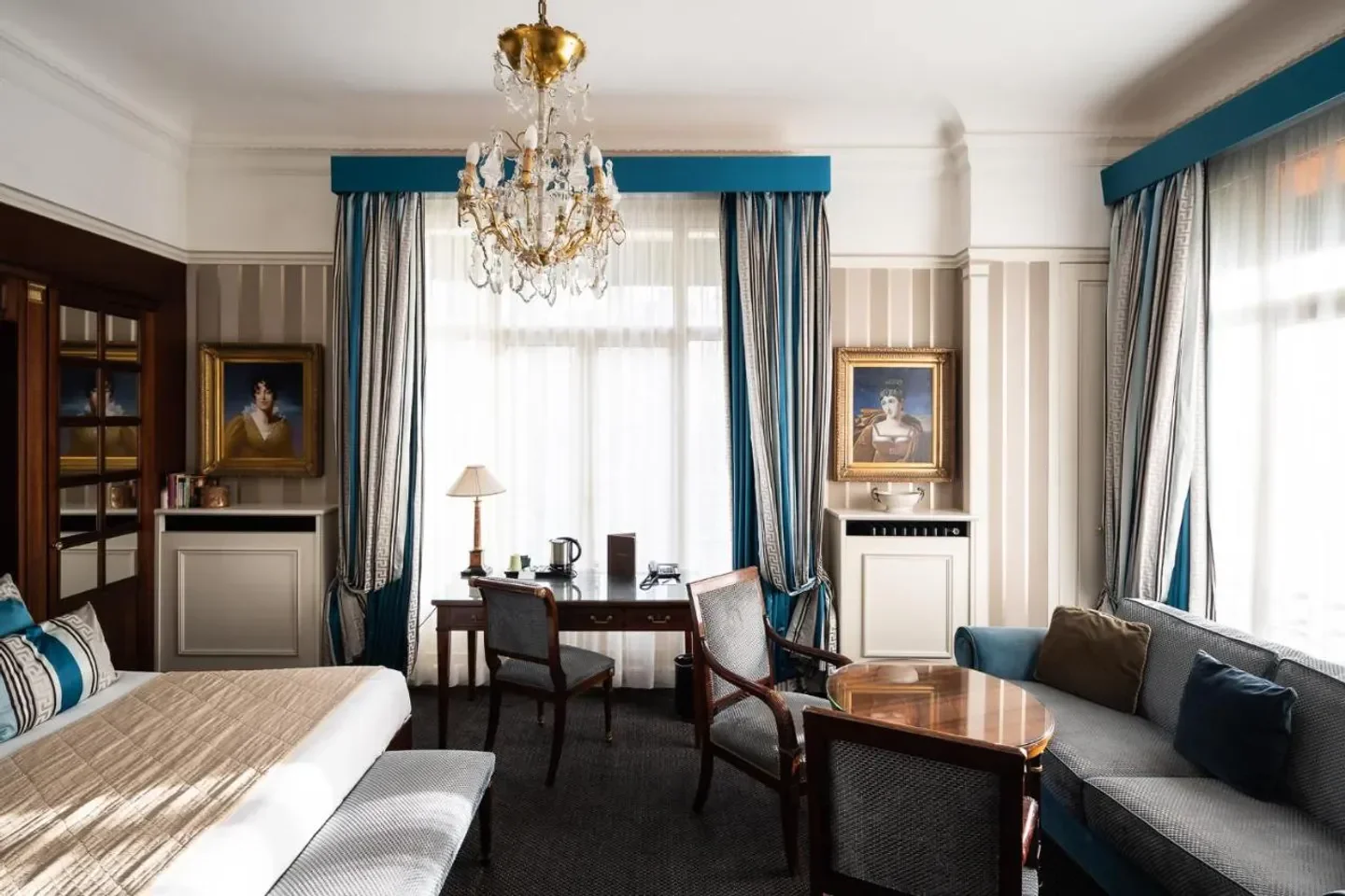 Elegant room at Hotel Napoleon Paris, showcasing classic Parisian style in Paris.