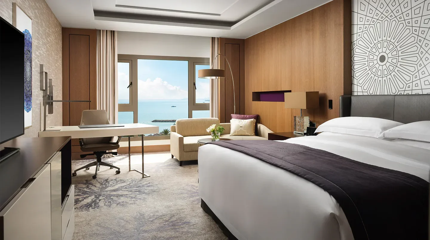 Luxury room with sea view at InterContinental Doha Beach & Spa, Doha.