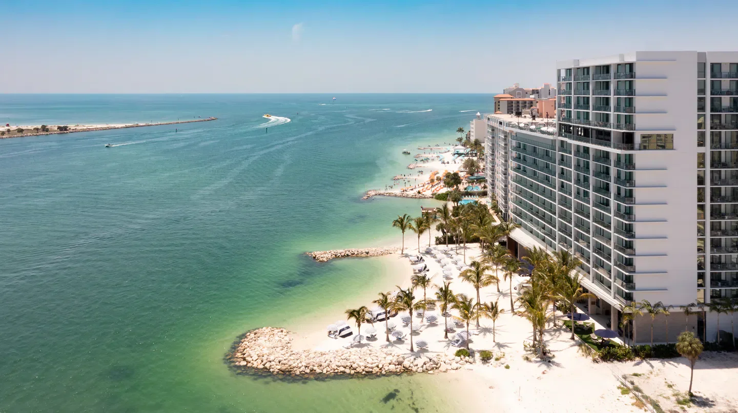 JW Marriott Clearwater Beach Resort & Spa, Tampa, overlooking beach and ocean view
