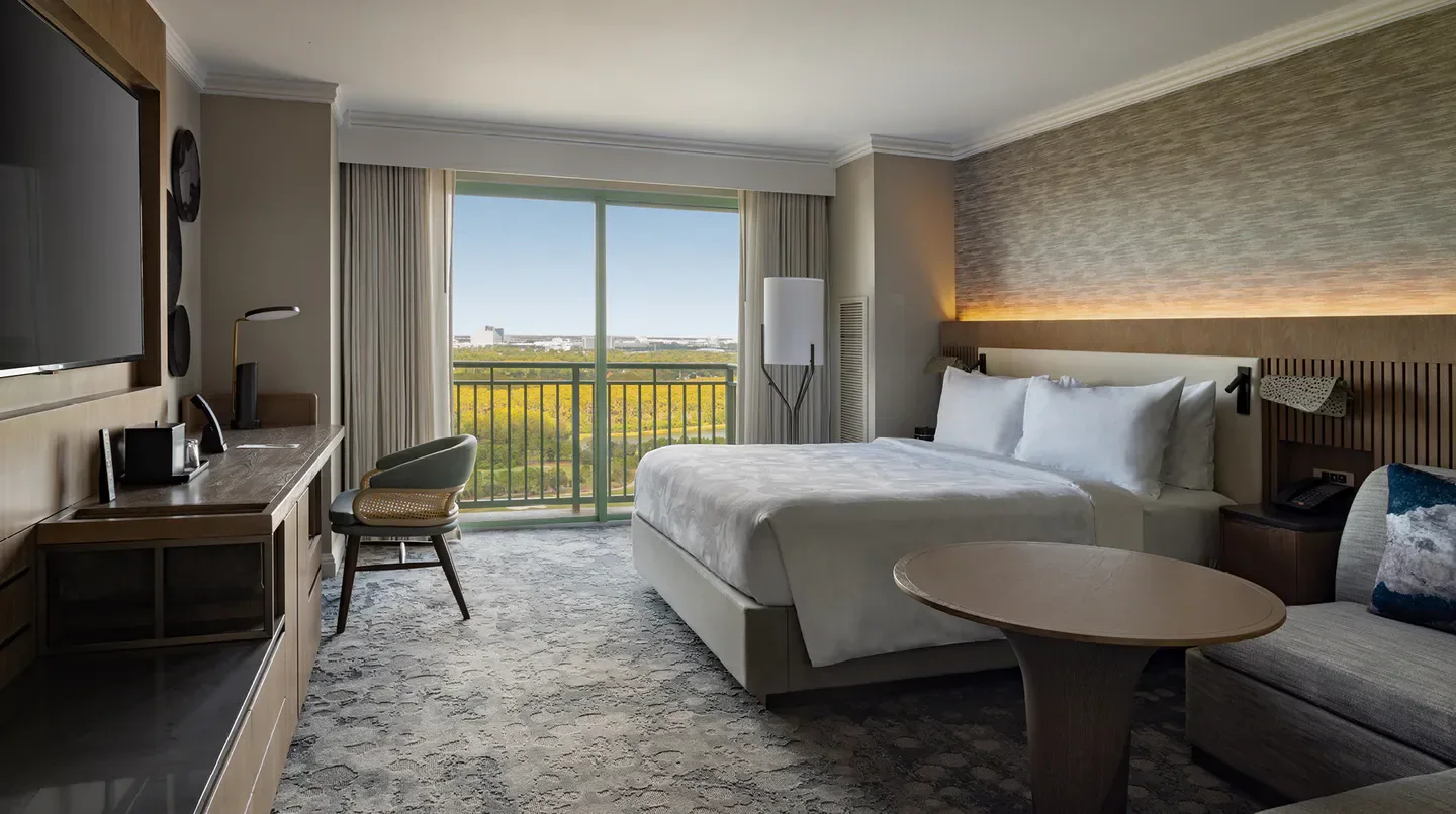 JW Marriott Orlando, Grande Lakes hotel room with city views in Orlando.