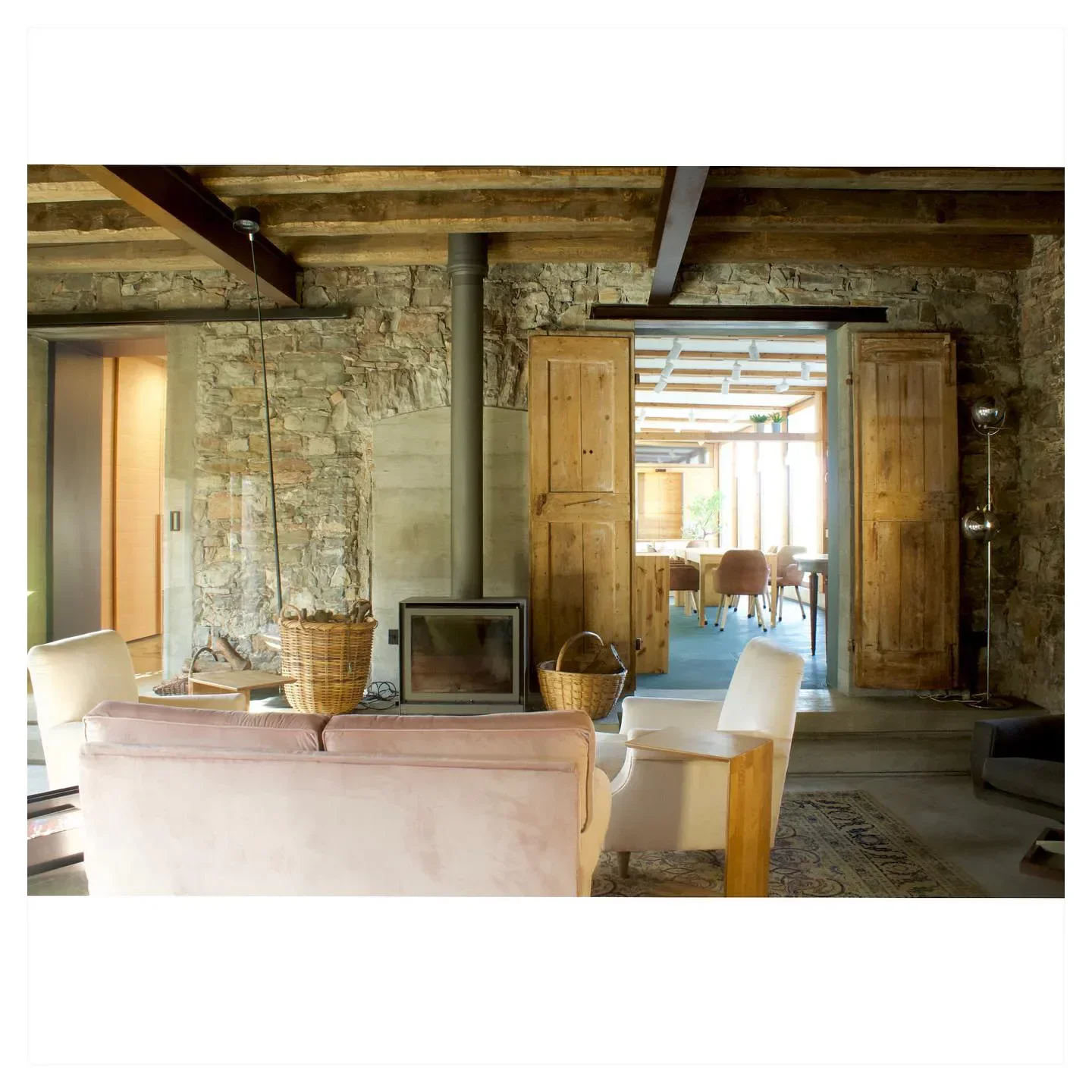Cozy interior of L'Argine a Vencò restaurant in Friuli-Venezia Giulia, Italy