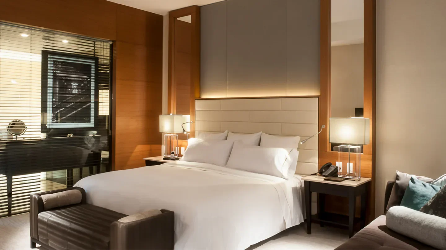 Cozy hotel room at Live Aqua Ciudad de México, Bosques de las Lomas in Mexico City.