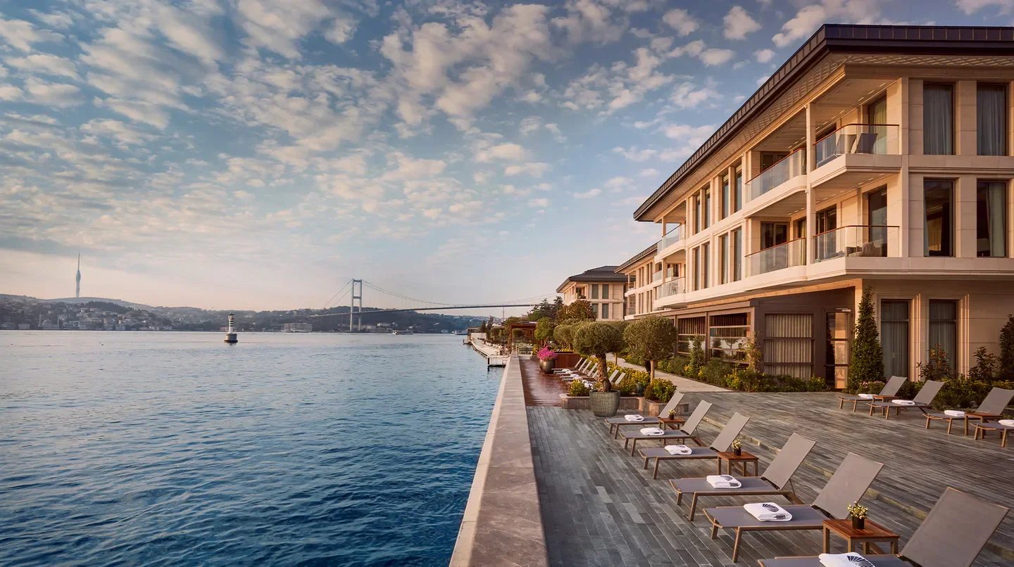 Mandarin Oriental Bosphorus, Istanbul with waterfront view in Istanbul, Turkey