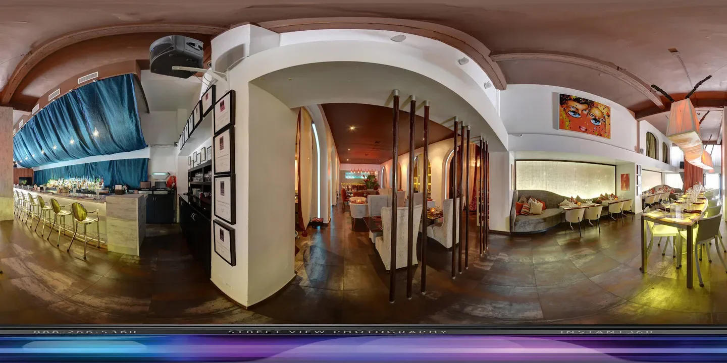 Interior view of Marmalade Restaurant & Wine Bar in San Juan, Puerto Rico, showcasing dining areas.