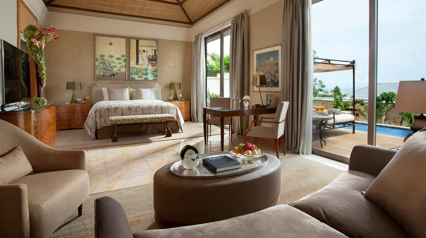 Luxury suite at Mulia Villas - Nusa Dua, Bali, with pool view and stylish interior in Bali.