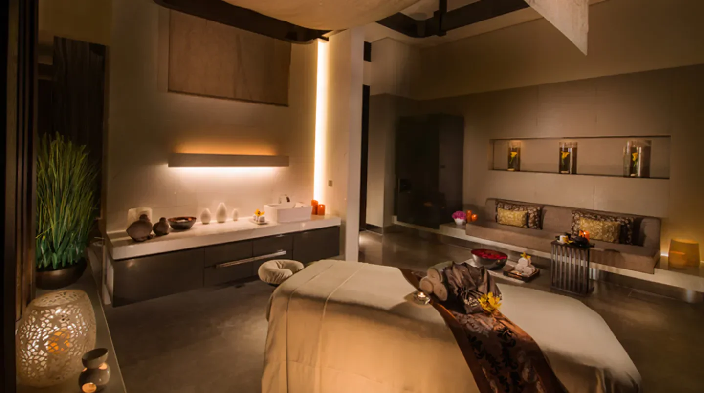 Relaxing spa interior at Nüwa Spa Macau, offering massage and spa treatments in Macau.
