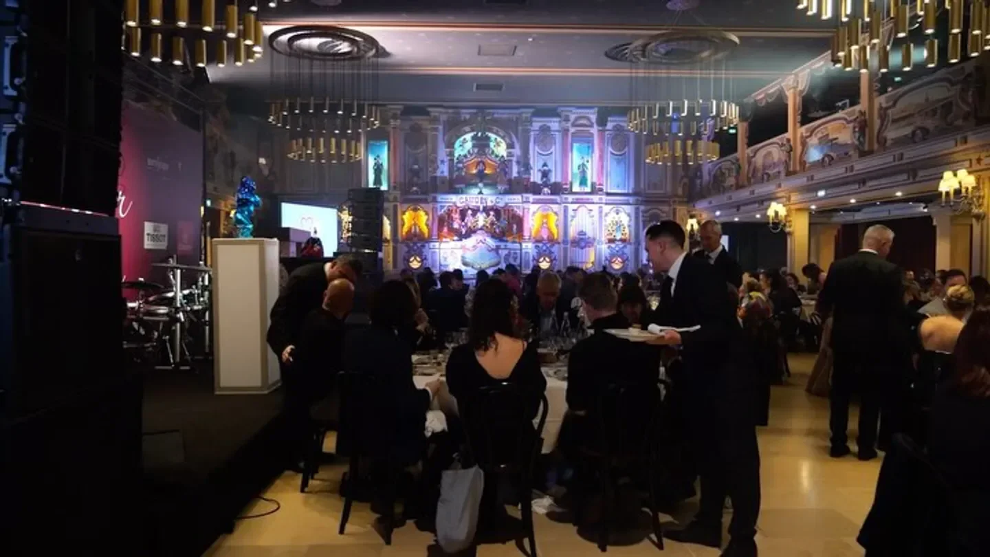 Dining room at Paul Bocuse - L'Auberge du Pont de Collonges, Lyon, France.