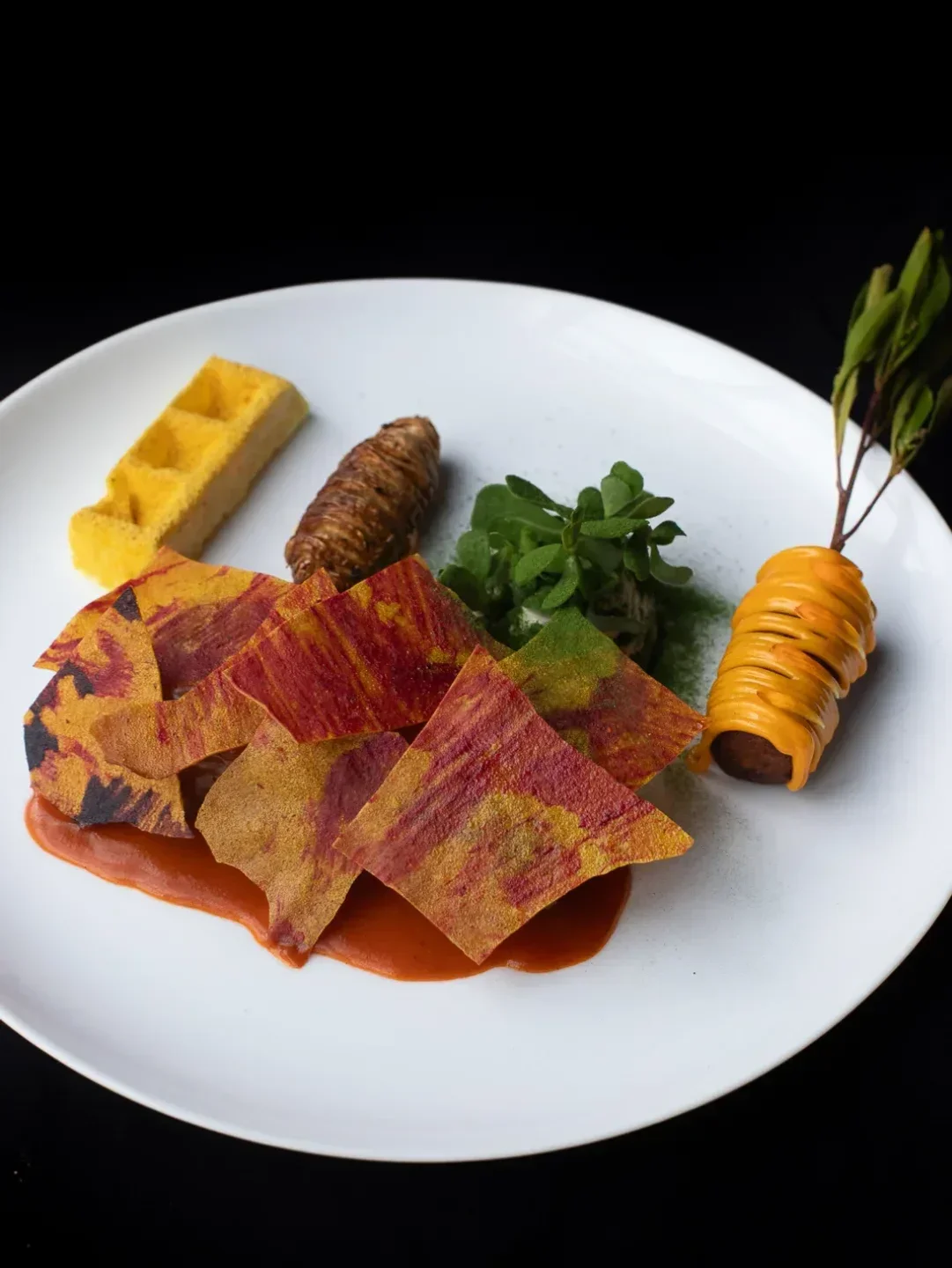 Delicious dish at Popular Cocina Boliviana restaurant in La Paz, showcasing culinary artistry.