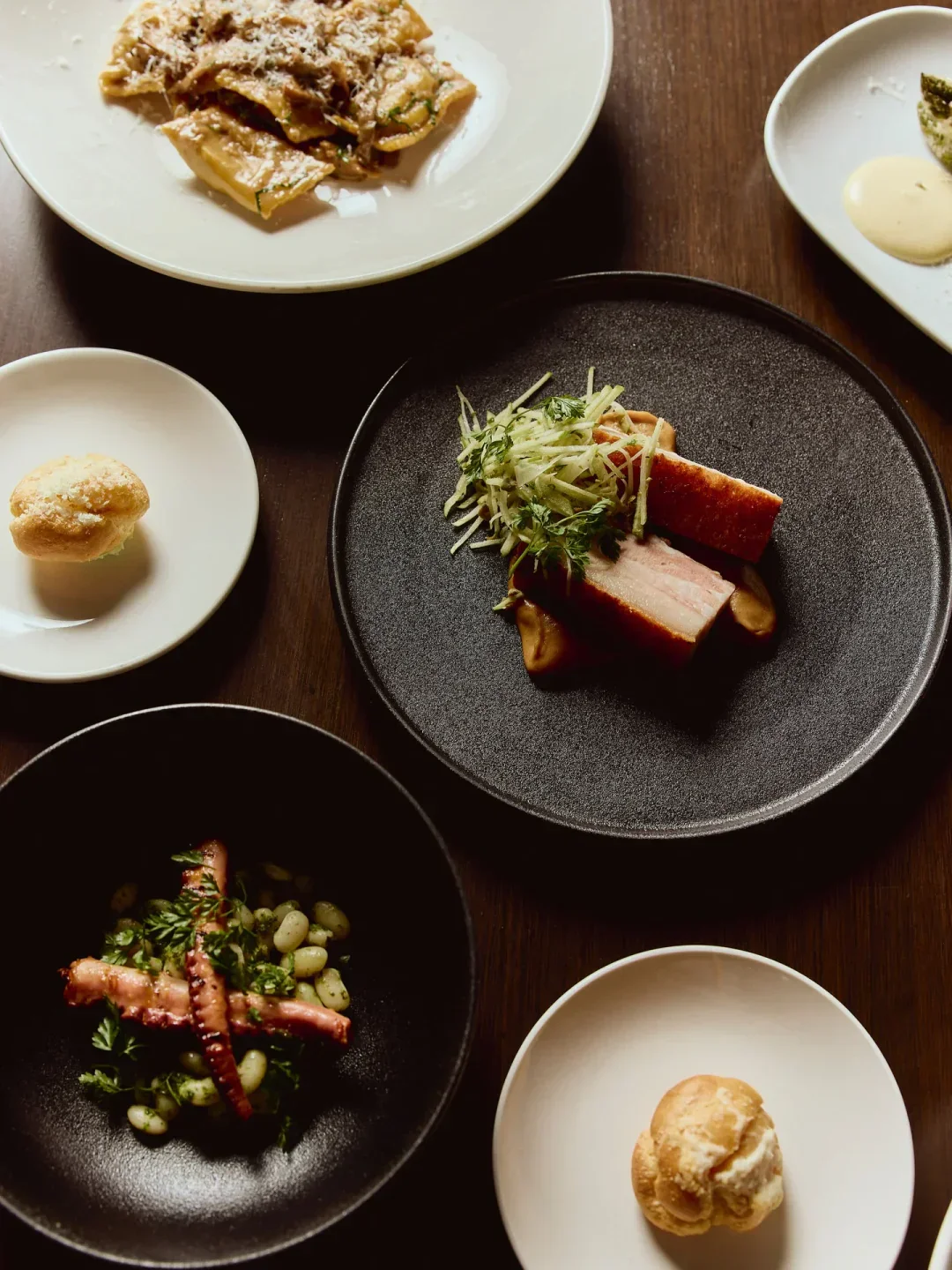 Delectable dishes served at Port Phillip Estate Dining Room, a restaurant in Mornington Peninsula.