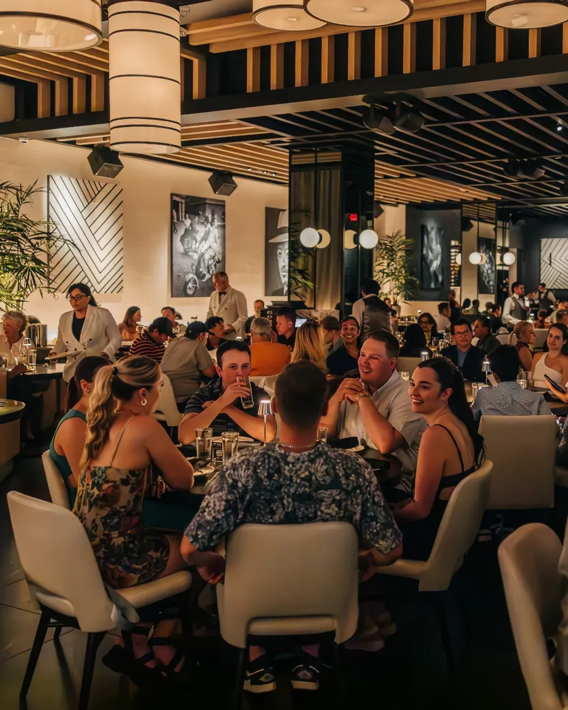 Dining scene at RPM Italian - Washington D.C, showcasing a lively restaurant experience in Washington.