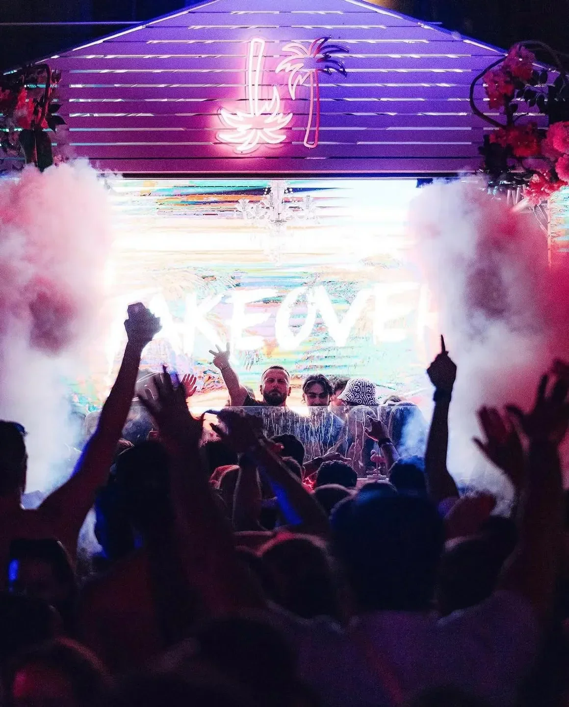 Energetic crowd at Summer Club in New York City, enjoying the nightlife atmosphere.