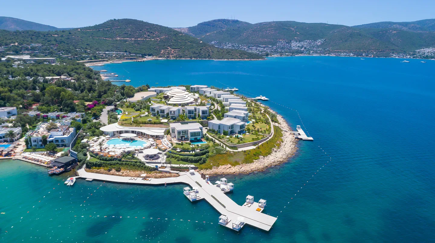 Aerial view of Susona Bodrum, LXR Hotels & Resorts in Bodrum, Turkey