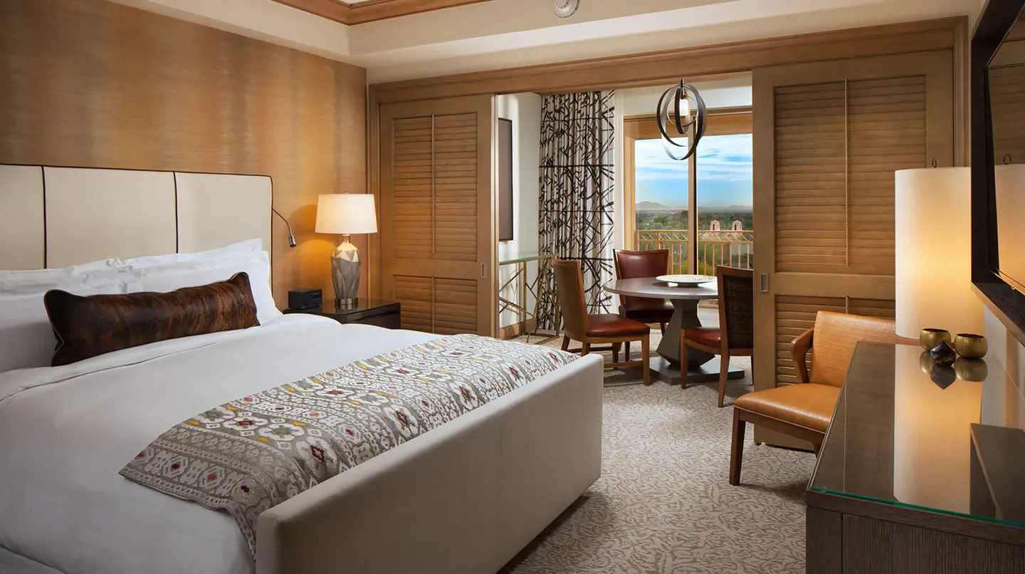 Luxurious suite at The Canyon Suites at The Phoenician in Scottsdale with scenic views