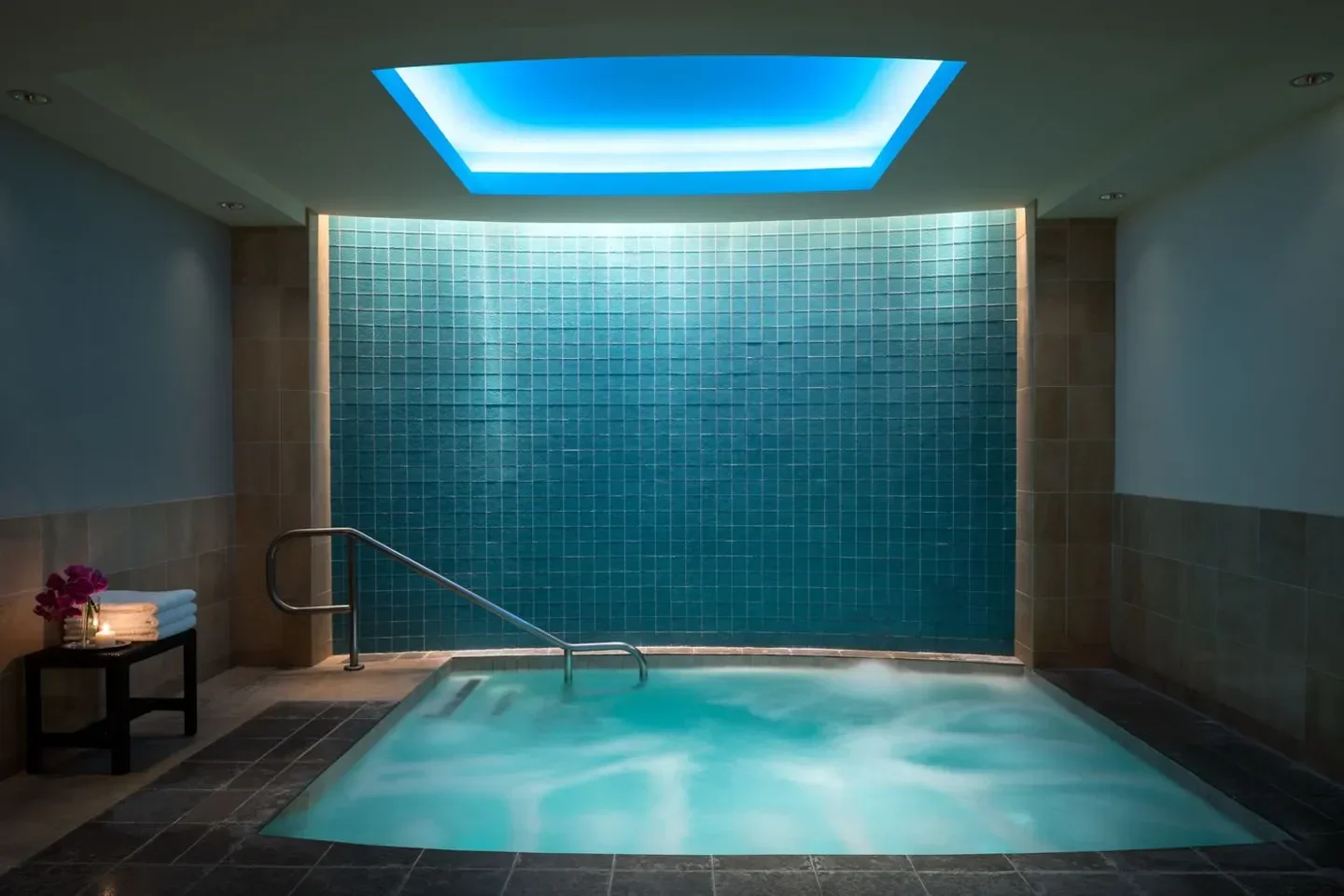 Relaxing spa pool at The Ritz-Carlton Spa, Dallas, a serene oasis in Dallas.
