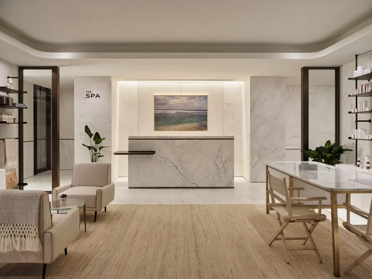 Reception area at The Spa at Four Seasons Hotel and Residences Fort Lauderdale, Florida