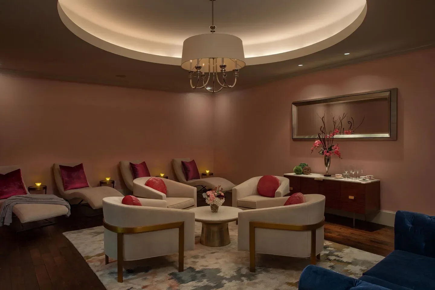 Relaxation lounge at The St. Regis Atlanta Spa, offering tranquility in Atlanta, Georgia.