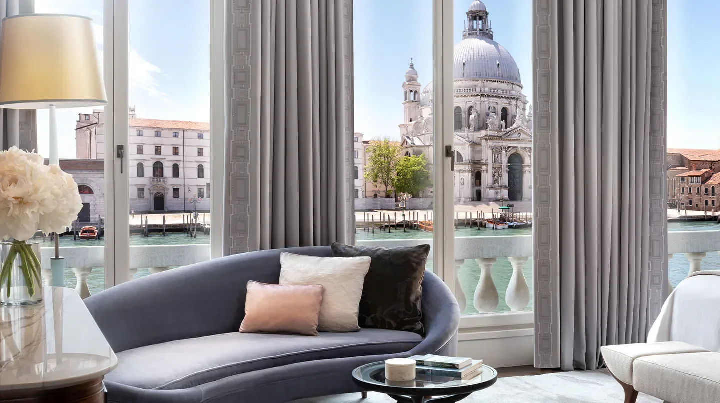 Interior view from The St. Regis Venice, overlooking iconic architecture in Venice.