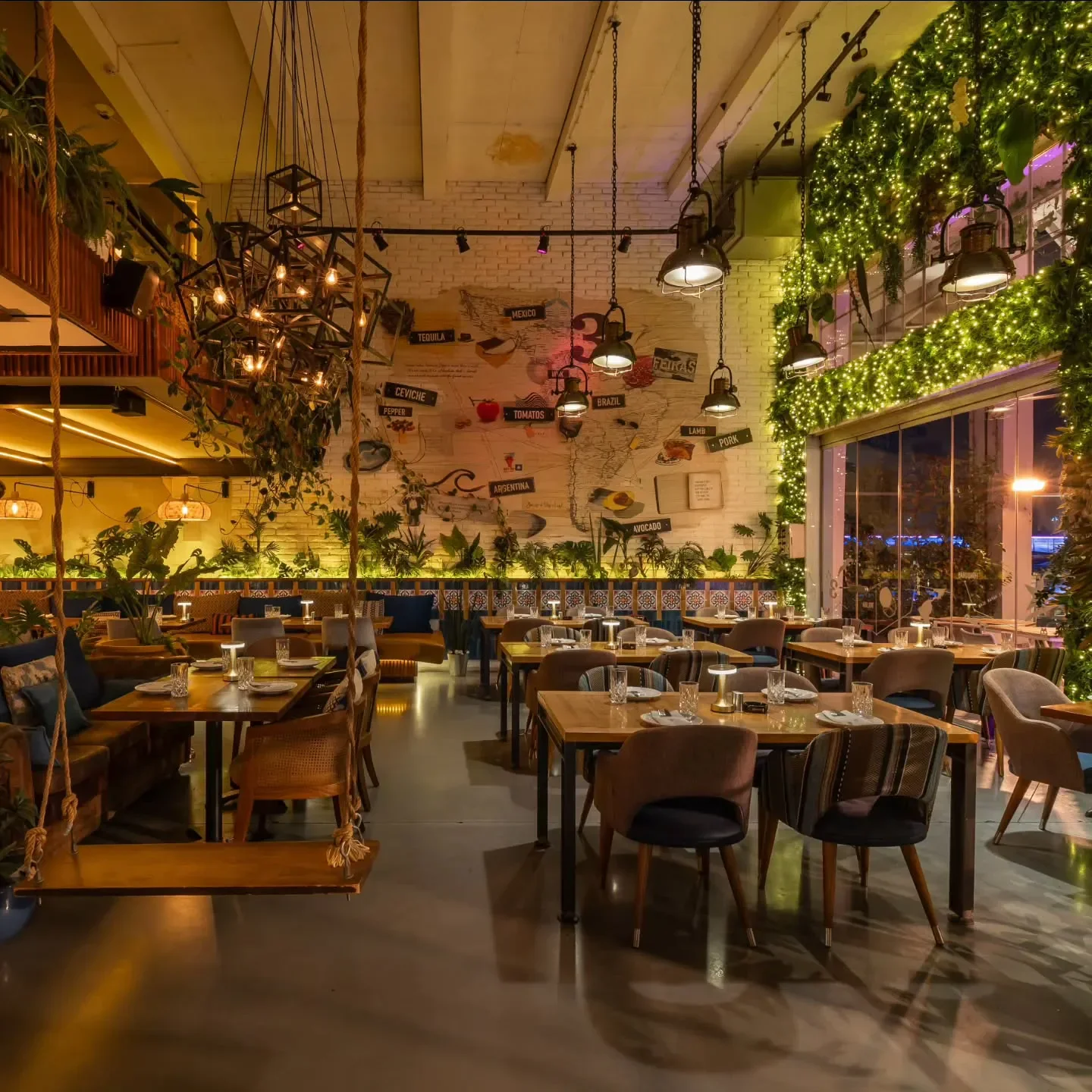 Interior of Toro - Serbia restaurant in Belgrade, showcasing stylish decor and ambiance.