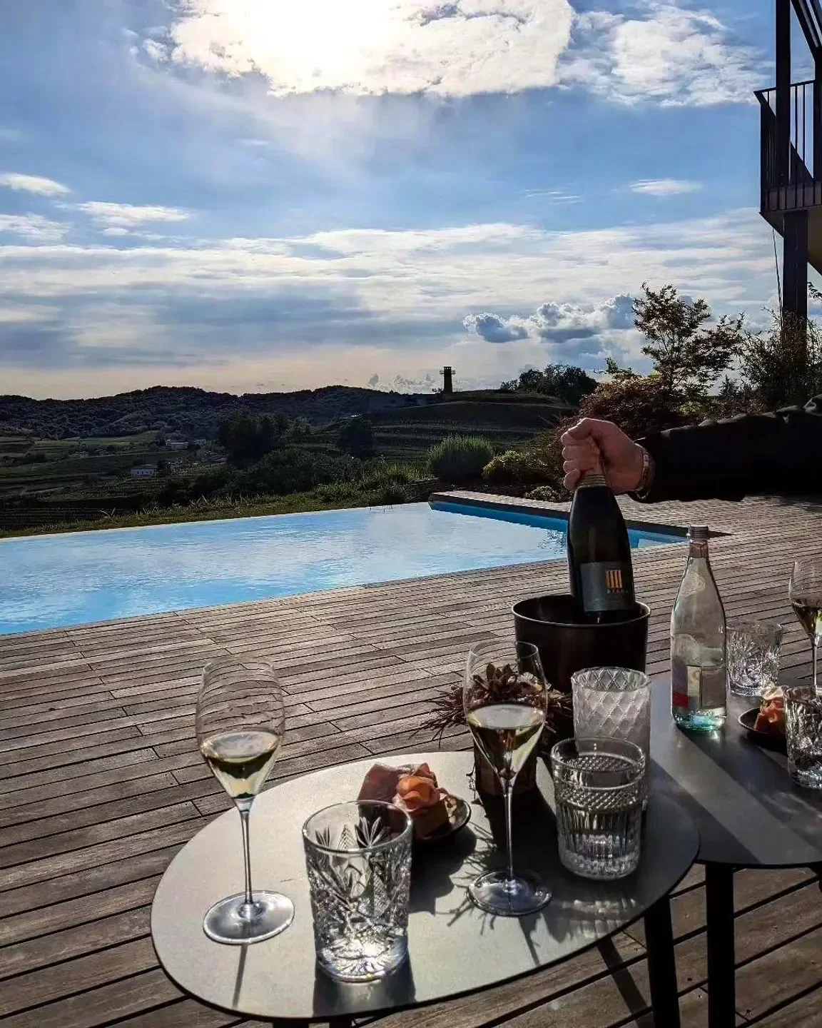 Wine tasting at Trattoria al Cacciatore - La Subida with views in Friuli-Venezia Giulia