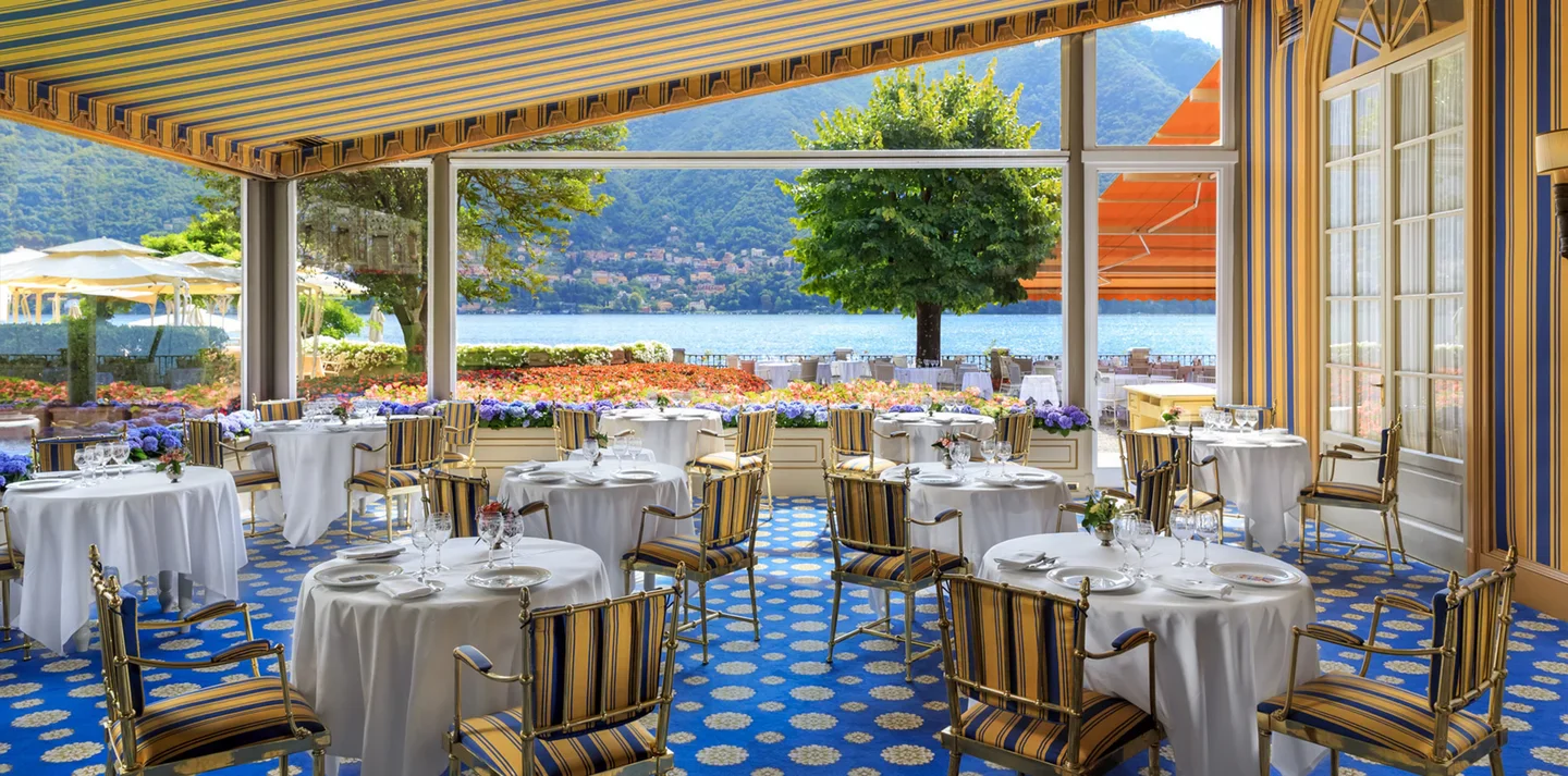 Veranda Villa d'Este in Lake Como restaurants official venue cover
